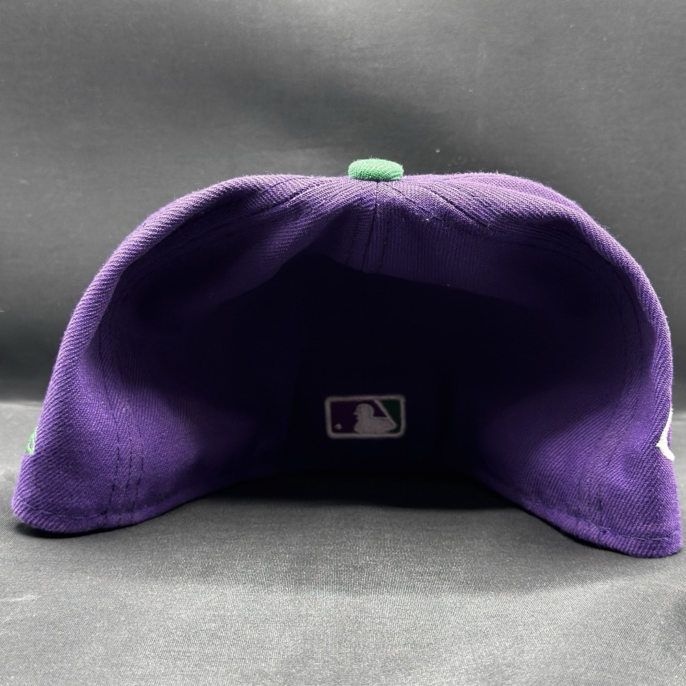 7 1/4 - New Era x Big League Chew 59Fifty Fitted Hat New York Mets Grape - Picture 2 of 4